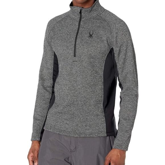 Spyder Men's Outbound Fleece-Jacket M Grey/black - Picture 1 of 13